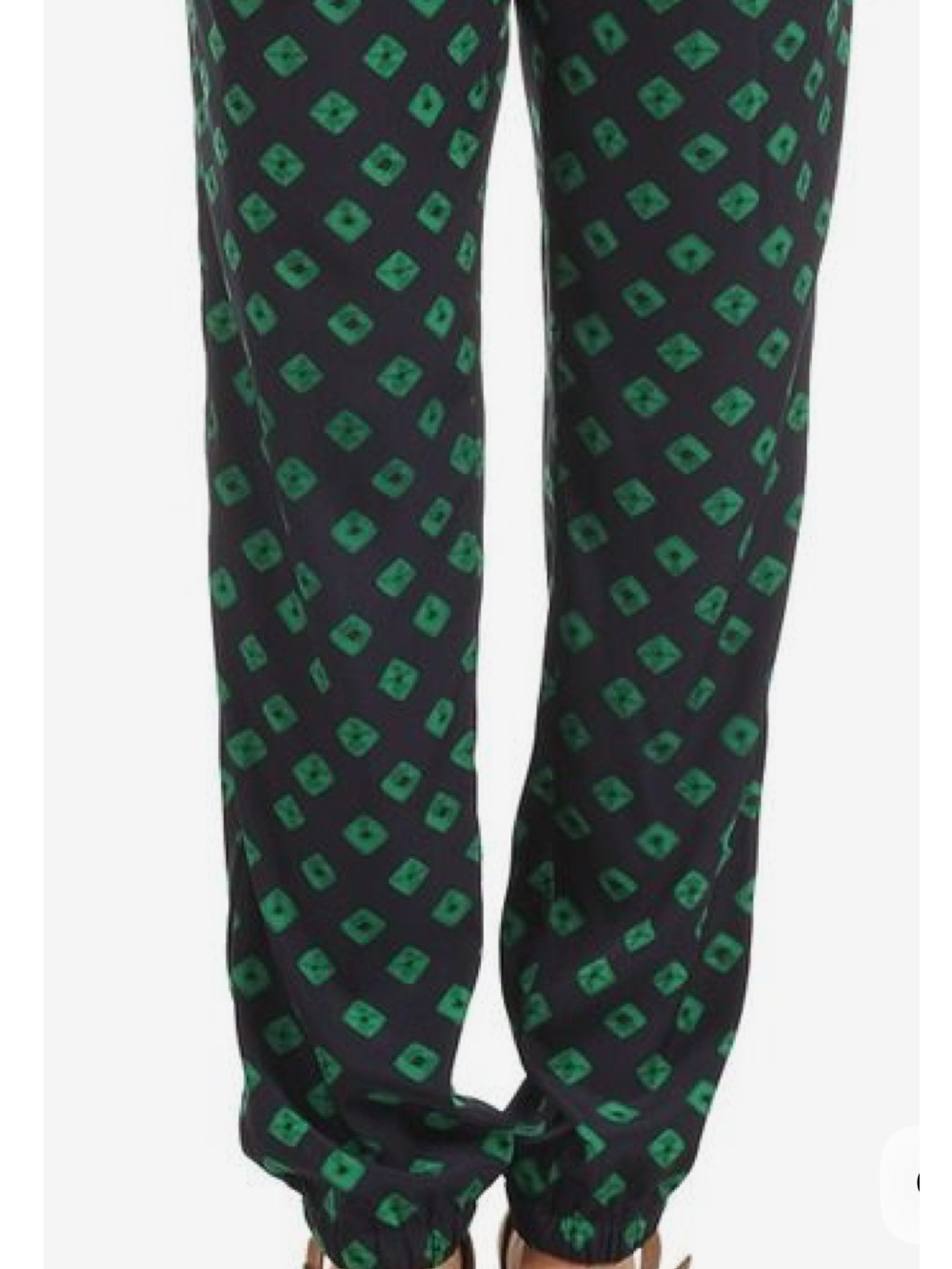 Michael Kors Palmetto Green Print Joggers NWT Size 10 - Picture 3 of 13
